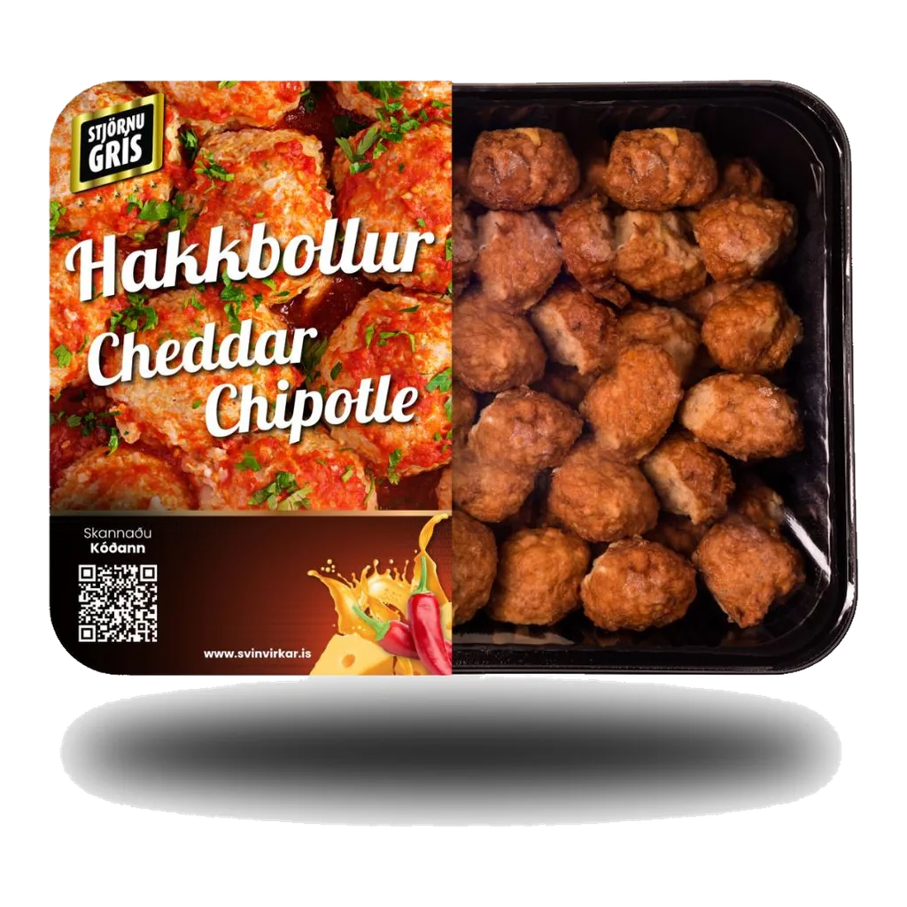 Hakkbollur cheddar & chipotle
