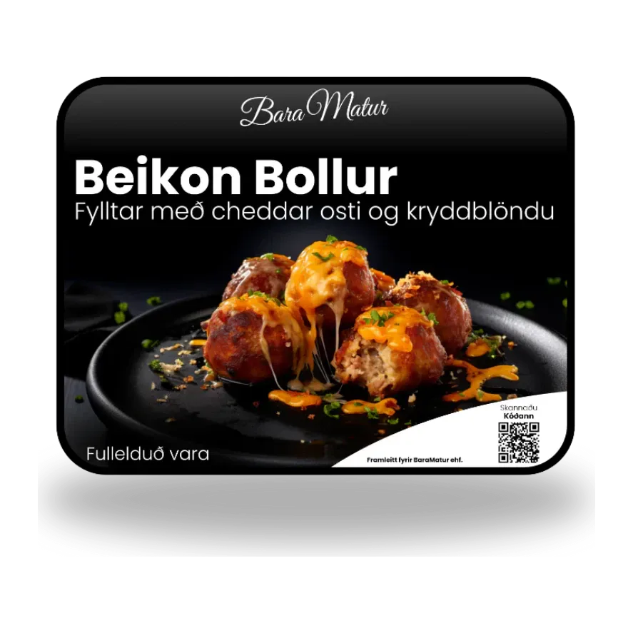 BaraMatur Beikon bollur með cheddar 800g